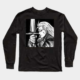 the witcher in sword wish Long Sleeve T-Shirt